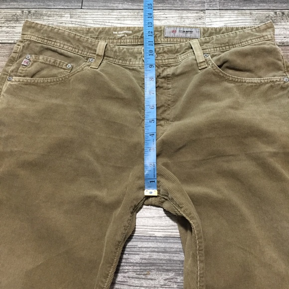 Ag The Graduate Tailored Leg Corduroy Pants Men’s 36x32.5 Beige Ag-Ed. - Picture 3 of 13